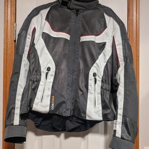 Gray and white Olympia Cordura Moto Jacket